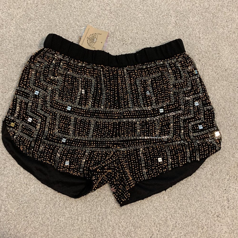 RAGA Beaded Sequin Shorts NWT